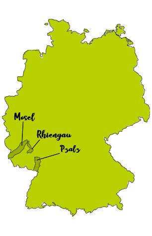riesling mapa alemania