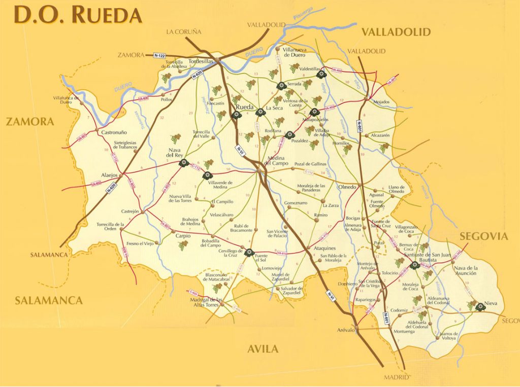 Where Is Rueda Mapa-DO-Rueda - V de Vendimia