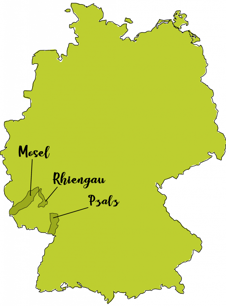 mapa riesling alemania